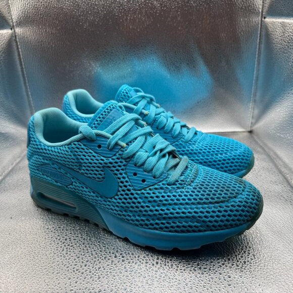 Size 8.5 Nike Air Max 90 Ultra BR Gamma Blue Womens Athletic Sneaker 725061-401 - Picture 1 of 11